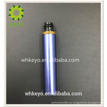 Tubo de metal tapas de rosca oro lápiz labial mate líquido delineador de ojos natural del crecimiento del suero corrector de cilindro botella de tubo de brillo de labios